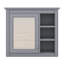 Armoire murale 30 po x 28 po avec miroir, armoire à pharmacie avec 3 tablettes ouvertes (meuble-lavabo non inclus)-659144090