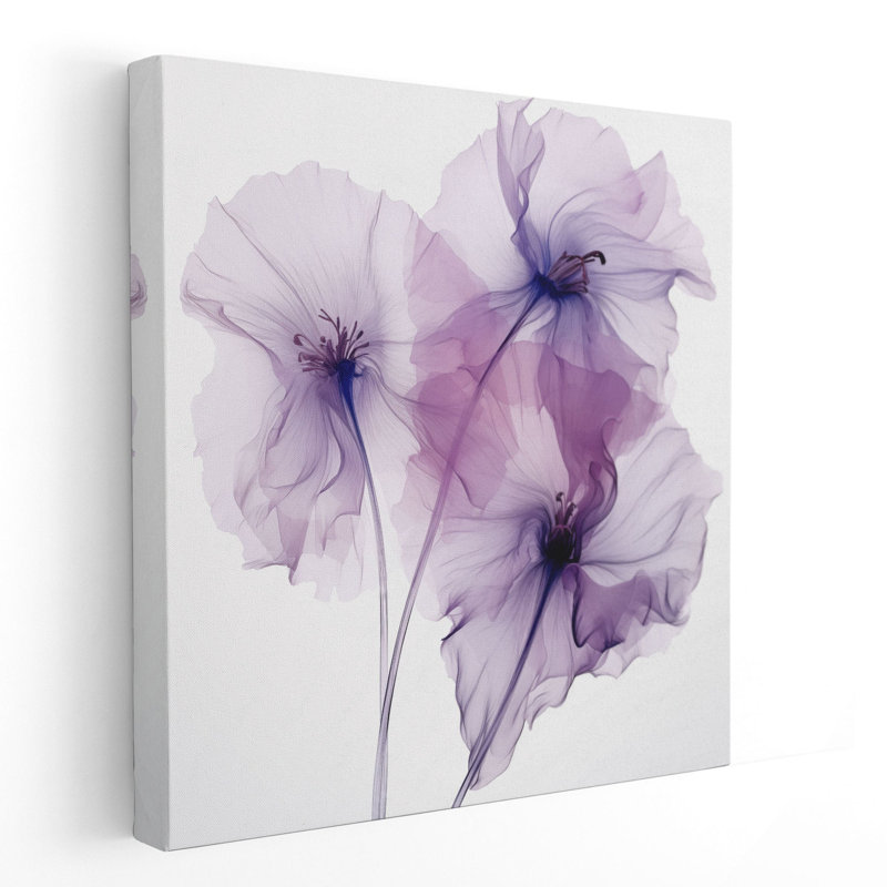 Graceful mauve pétale - impression, Toile tendue, H 20 po x l 20 po