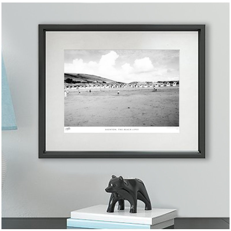 Saunton, The Beach C1955 by Francis Frith - Single Picture Frame Print, 60cm H x 80cm W x 2.3cm D