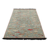 Hand Knotted Wool Geometric Area Rug