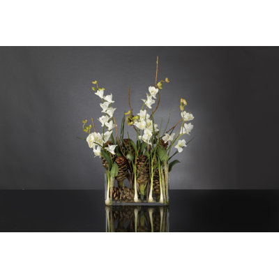 Kunstpflanze Amaryllis in Vase