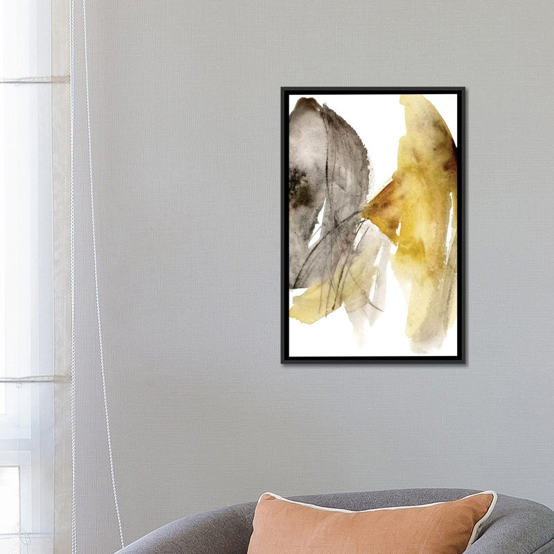 «CALENDULA I», reproduction sur toile, H 26 po x l 18 po x P 1,5 po, Toile avec cadre noir