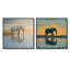 Éléphant au bord de l'eau d'Afrique I - décoration murale animal éléphant - art mural moderne 2 pièces-1323246580-1323246589-1323246578
