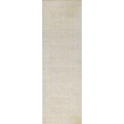 Tapis gris de haute qualité noué à la main
