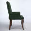 Chaise de salle à manger rembourrée en tissu de chenille-1119149658