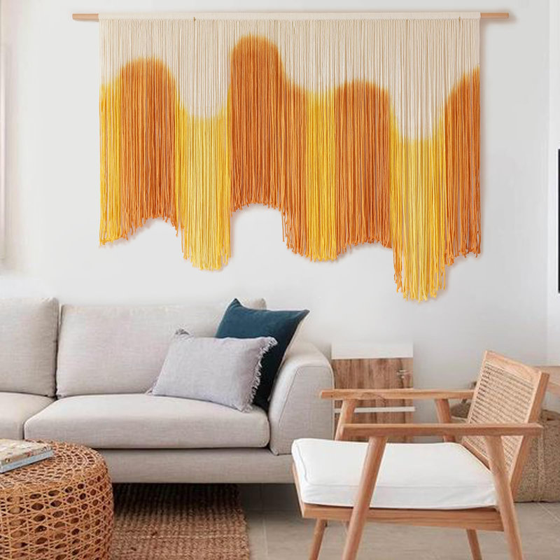 Macrame Wall Hanging, Yellow