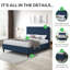Mirriah Luxury Fabric Upholstered Bed - Crisp Minimalist Design-1472670593-1472670594