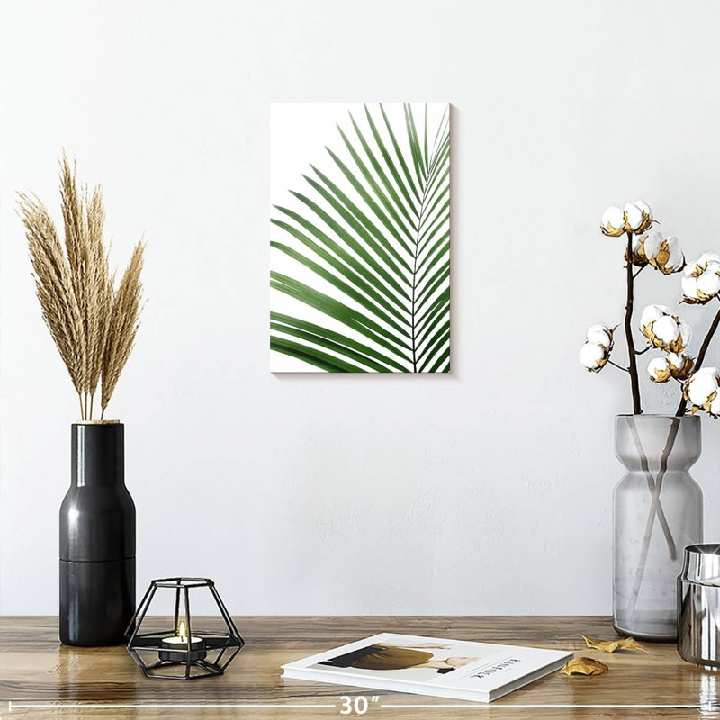 Harnek Green Palm Leaf, 12" H x 8" W