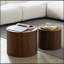 Ensemble de tables basses Elegant MDF avec placage, parfait pour le salon et les salons-1067138762