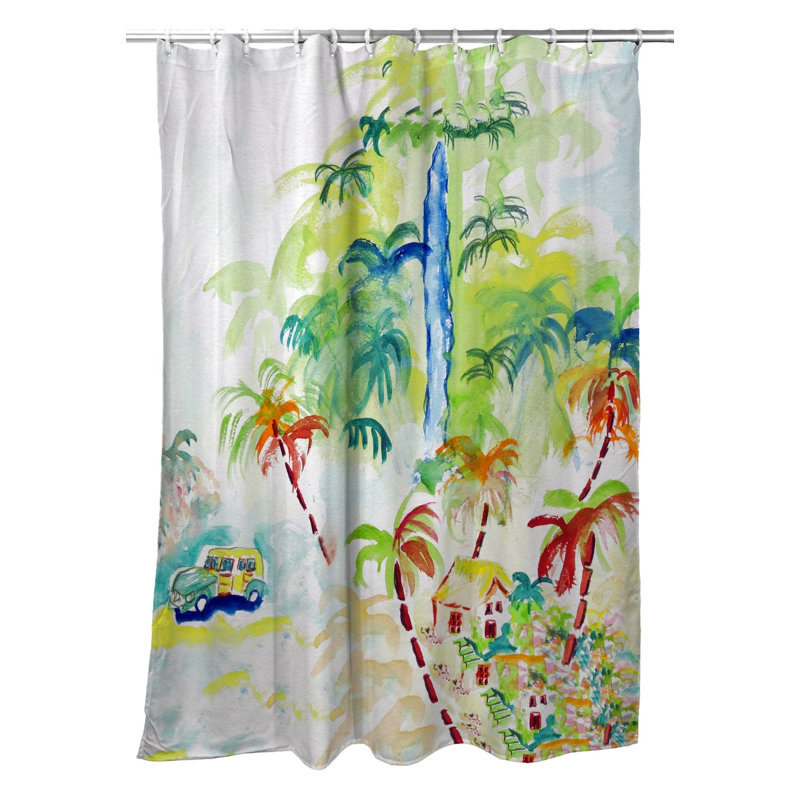 Rideau de douche simple palms Trevino