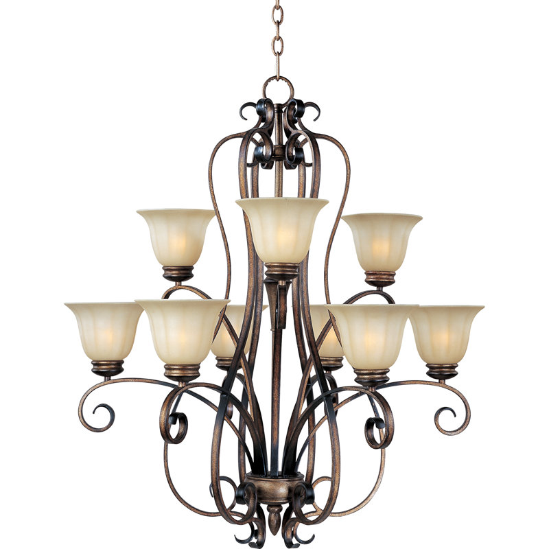 Windle 9 - Light Dimmable Tiered Chandelier