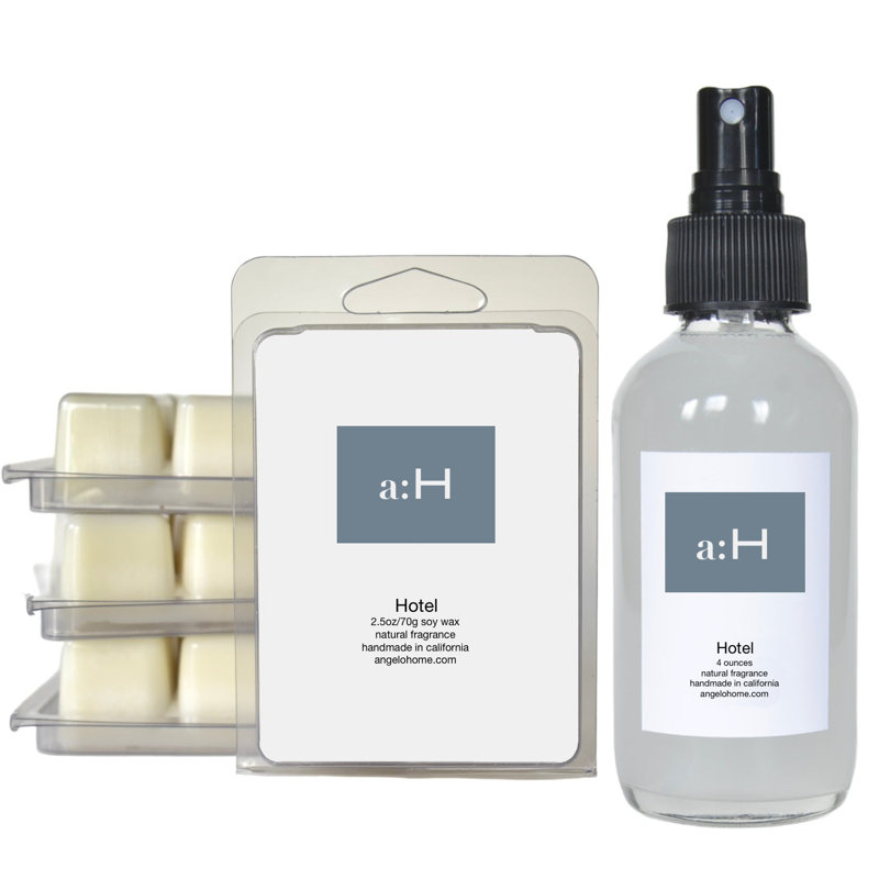 Handcrafted Hotel Scented Wax Melts and Room Spray Set