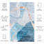 Tapis bleu / doré Bennita 836-1581378808