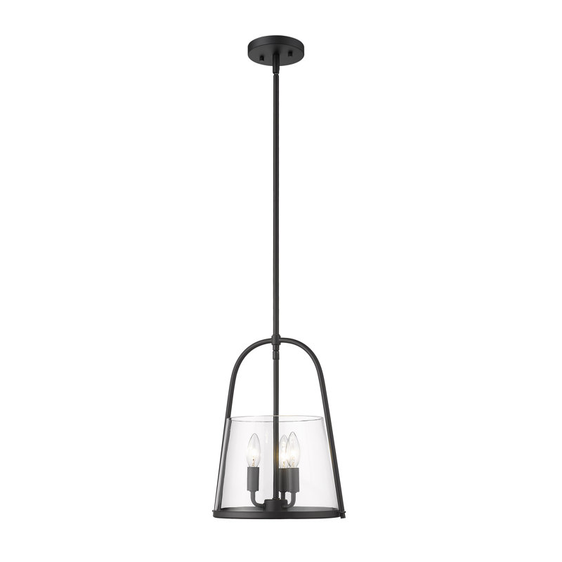 Luminaire suspendu 3 lumières Berardi, Noir mat