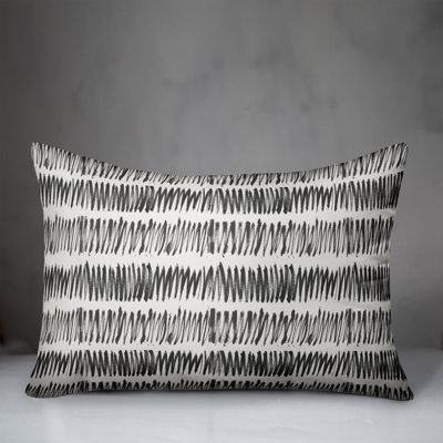 Striped Outdoor Reversible Throw Pillow