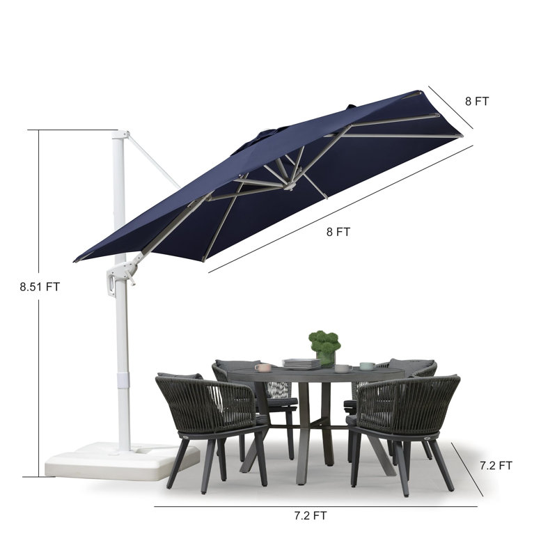 243cm Cantilever Parasol, Navy