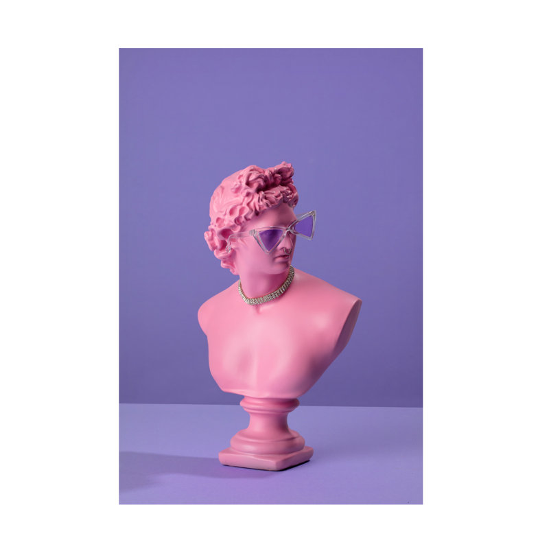 Art sur toile, statue de bolognaise Julia Ramiro 01, H 12 po x l 19 po