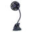 Portable Clip-on Push-pull Fan, 3-speed Usb Rechargeable Silent Desktop Fan With Flexible Bendable Design