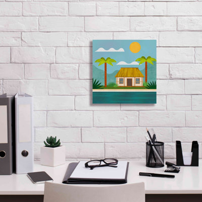 «Tropical Island Hideaway» par Andrea Haase, estampe numérique sur toile