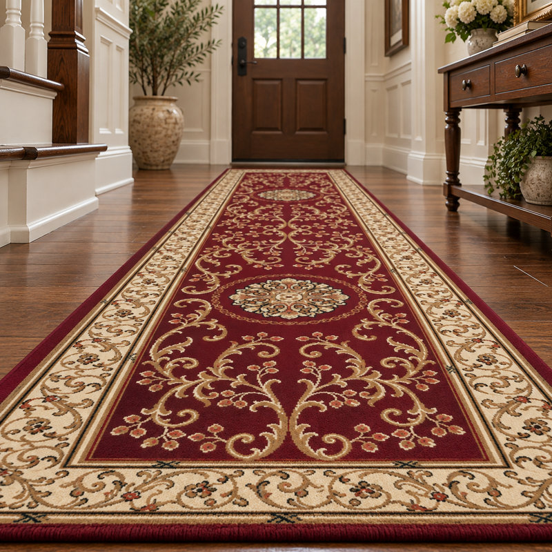 Tapis bourgogne, Tapis de couloir 2 pi 2 po x 8 pi
