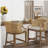 Handcrafted Rattan Counter Stool 25" H