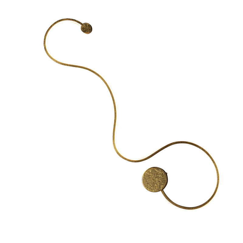 Nghiem LED Flush Mounted Sconce, Gold Leaf