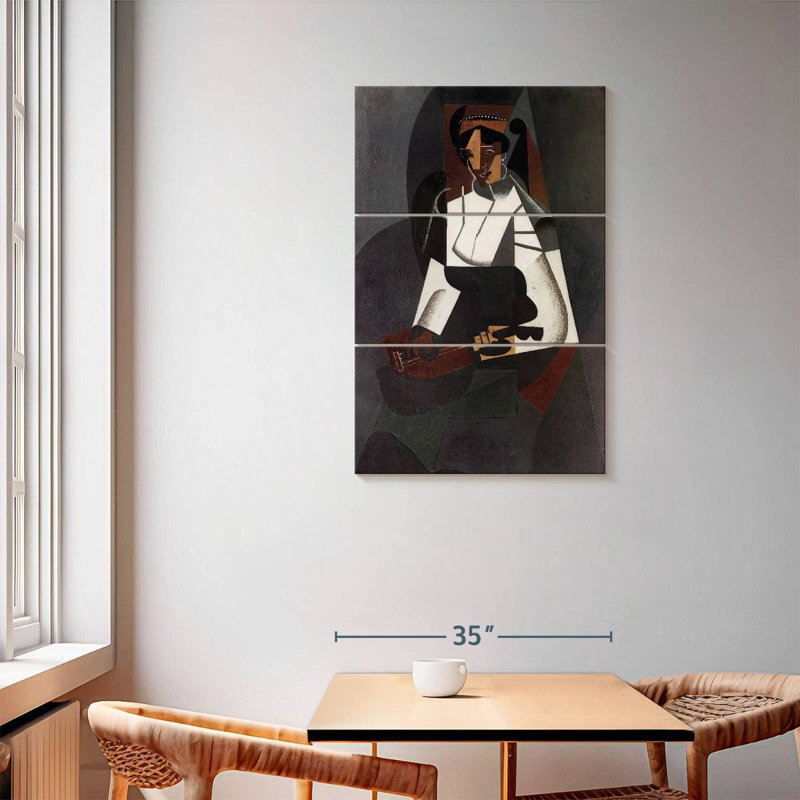 Avery, femme avec mandoline, H 57 po x l 36 po