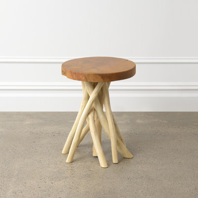 Tabouret d'appoint en bois massif