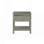 23" Taupe Wooden Nightstand
