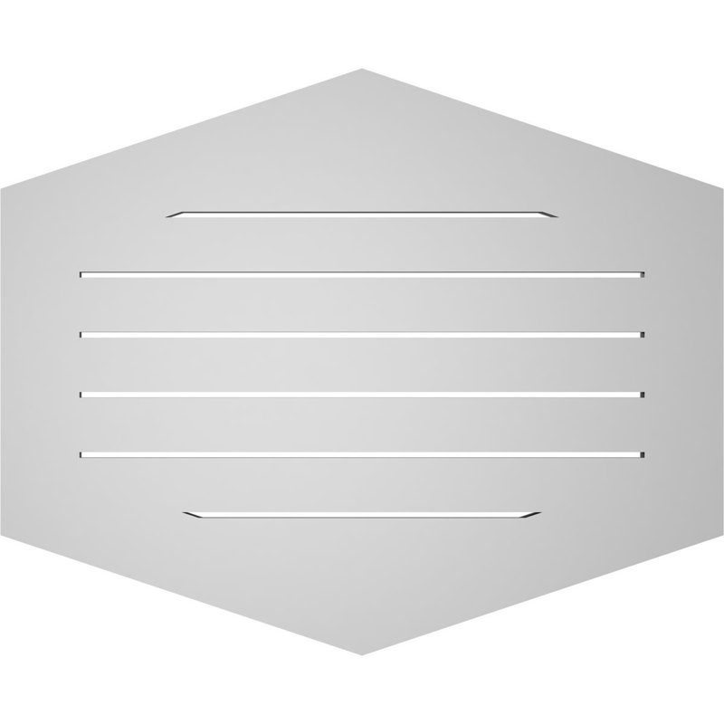 Pente verticale verticale en uréthane 4 pi, H 26 po x l 32 po x P 1 po