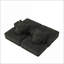 Canapé modulaire moderne surdimensionné 4 pièces avec repose-pieds et amp; Coussins, chenille scintillante, sans assemblage | Noir | Mousse et ressort-364263790