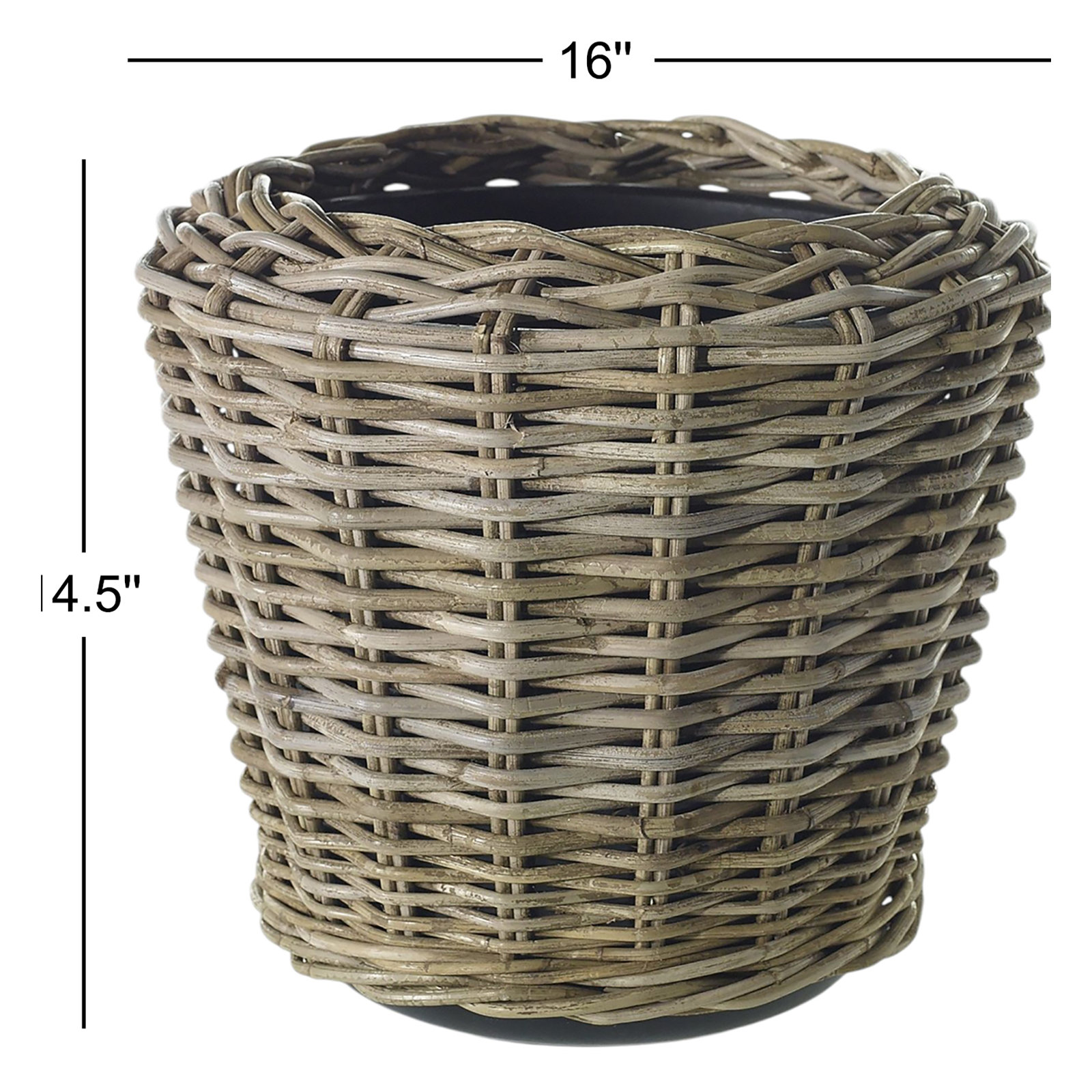 Coastal Rattan Decorative Basket