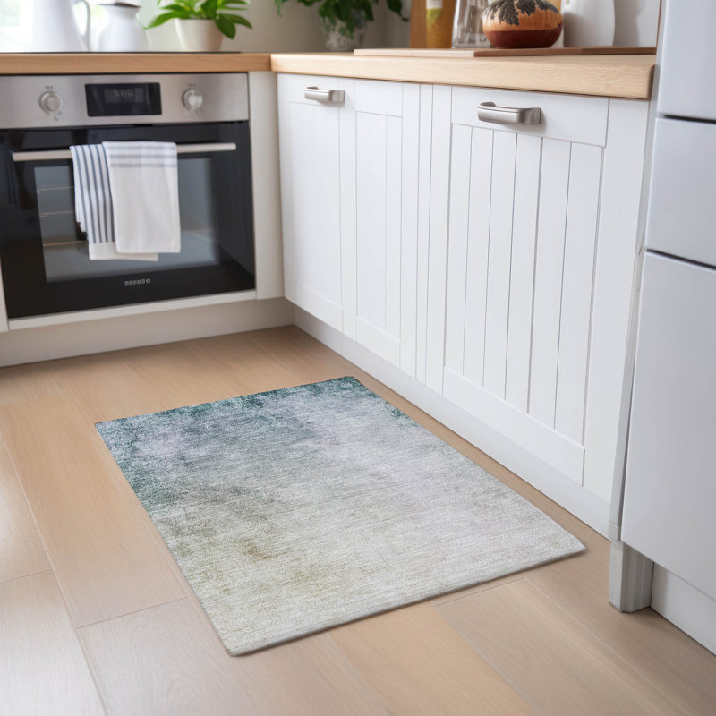 Karter Washable Abstract Indoor / Outdoor Rug, Rectangle 1'8" x 2'6"