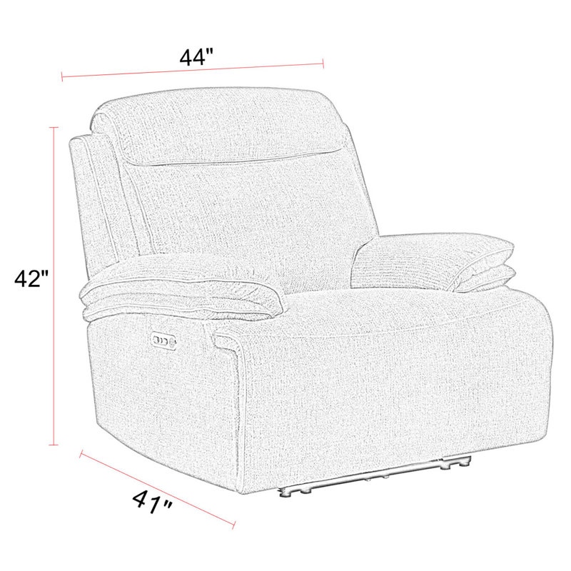 Aditya Power Zero Gravity Recliner, Airy Snow