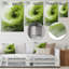 «Green and White Whsipering Abstract Spiral I», art mural spirales abstraites en métal-1061857734
