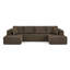 Canapé modulaire compressé en forme de U Boneless, canapé-lit en velours côtelé-1544743848