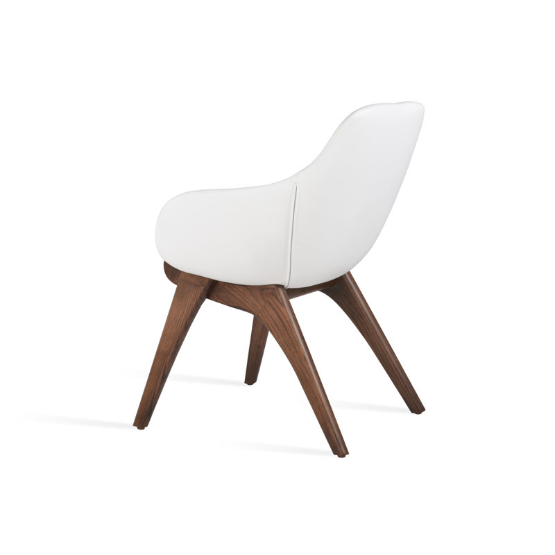 Chaise en bois Gazel, Blanc