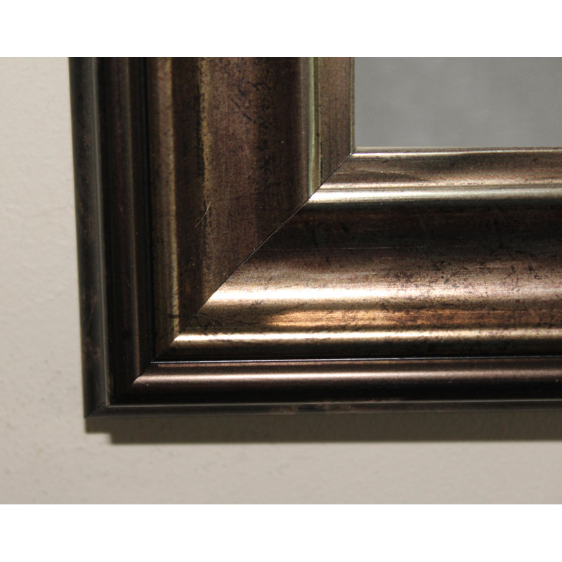 Roma Wood Flat Wall Mirror, 61cm H x 81cm W