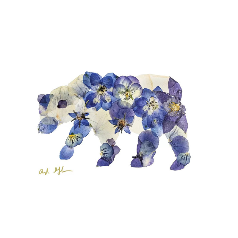 Bear I by Oxeye Floral Co - Wrapped Canvas Gallery-Wrapped Canvas Giclée, 20.32 cm H x 30.48 cm W