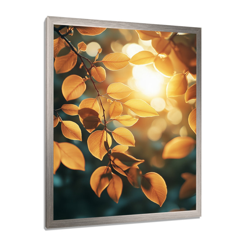 Eastbourne - Décoration murale florale, H 32 po x l 16 po, Argent argent, Reproduction encadrée d'une seule photo