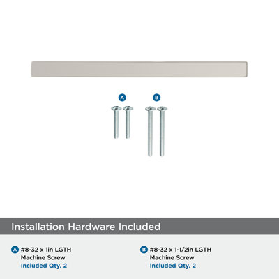 Cyprus 5-1/16 inch (128mm) Center-to-Center Satin Nickel Cabinet Pull