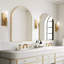 Bathroom vanity 36 x 24 inch metal arched wall mirror-522372015