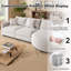 Canapé modulaire 3 pièces 107,8 po Chenille