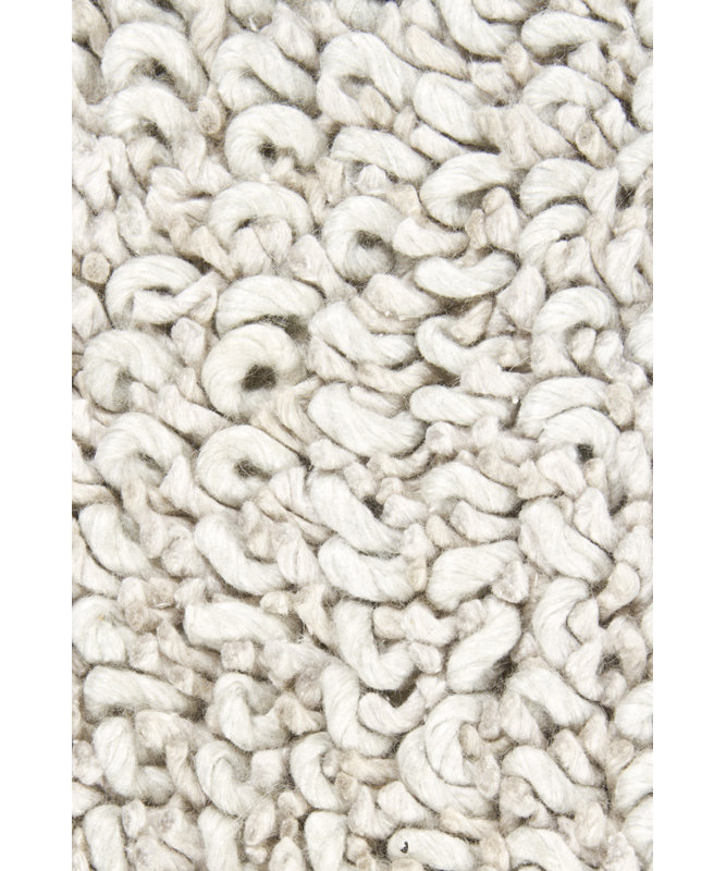 Zeal Wool Area Rug in Gray, Rectangle 5' x 7'6"