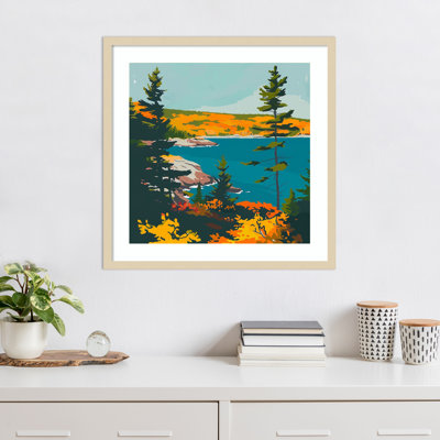 A Scenic View I by Walker Noble Wood Framed Wall Art Print