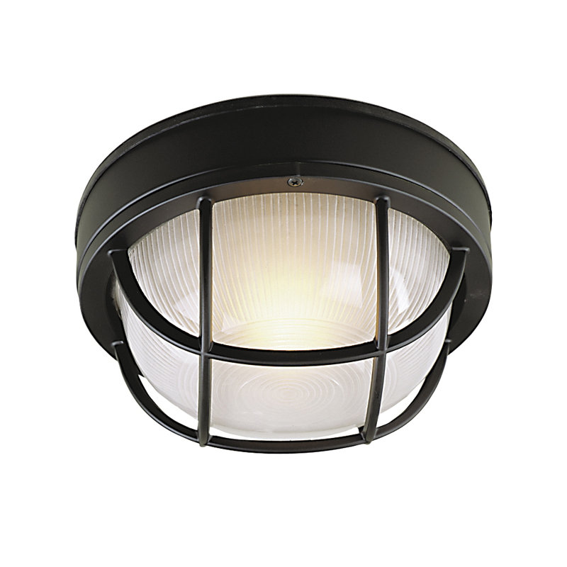 Bulkhead 1 - Bulb Outdoor Bulkhead Light, Matte Black