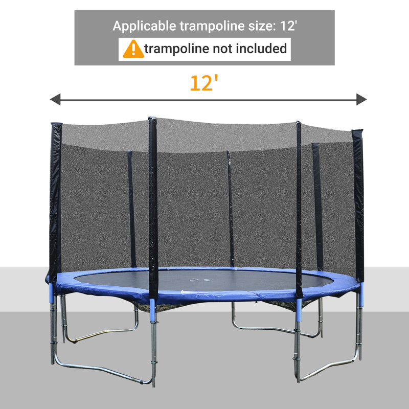 Enclos pour trampoline Aosom 14 ', H 70 po x l 144 po x P 144 po