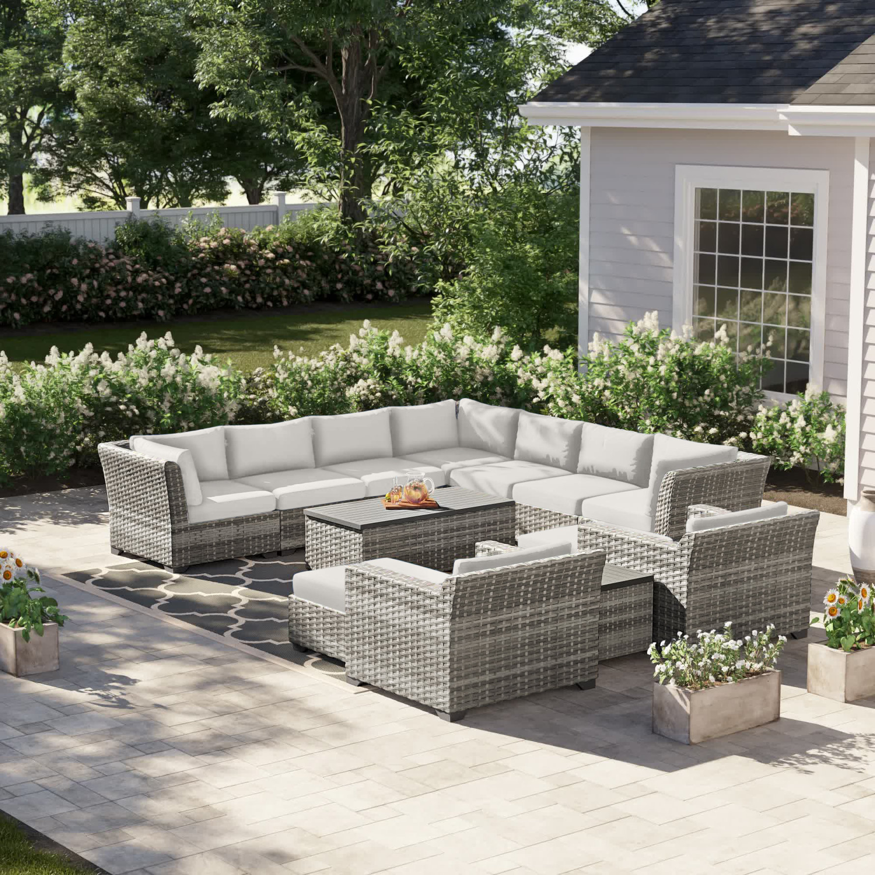 wayfair metal garden chairs