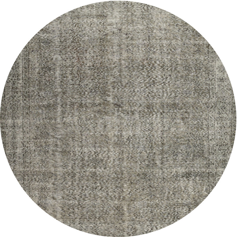 Tapis contemporain Olive, Rond 8 pi
