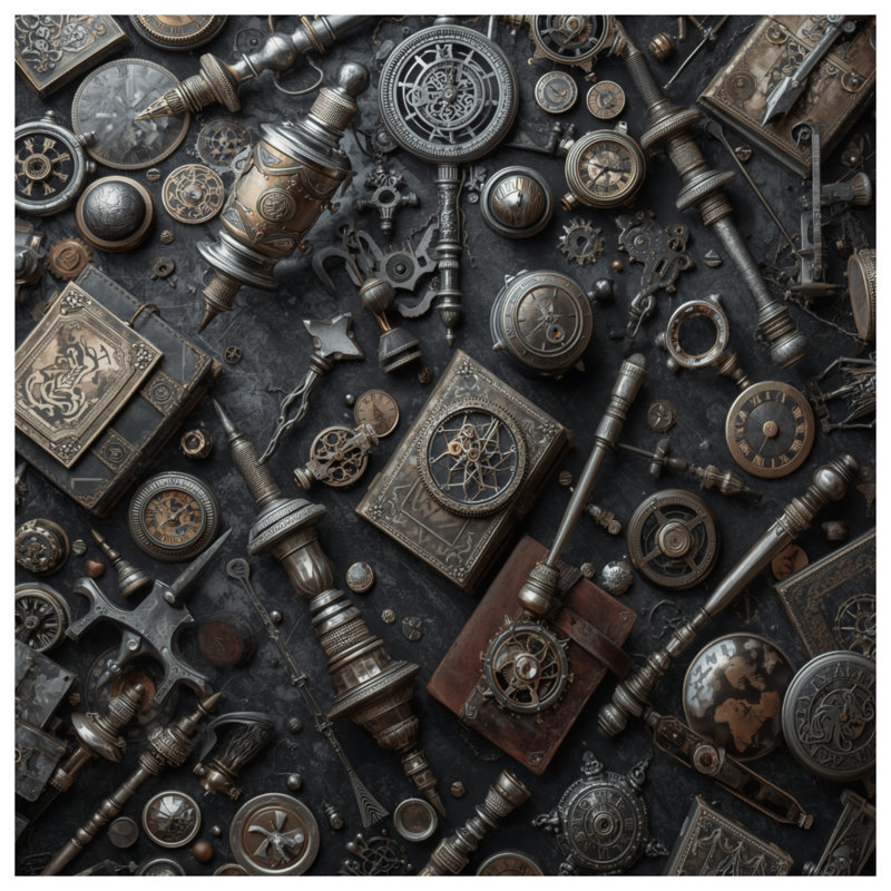 Rideaux de douche Steampunk Gears Clocks, 70in W x 72in H